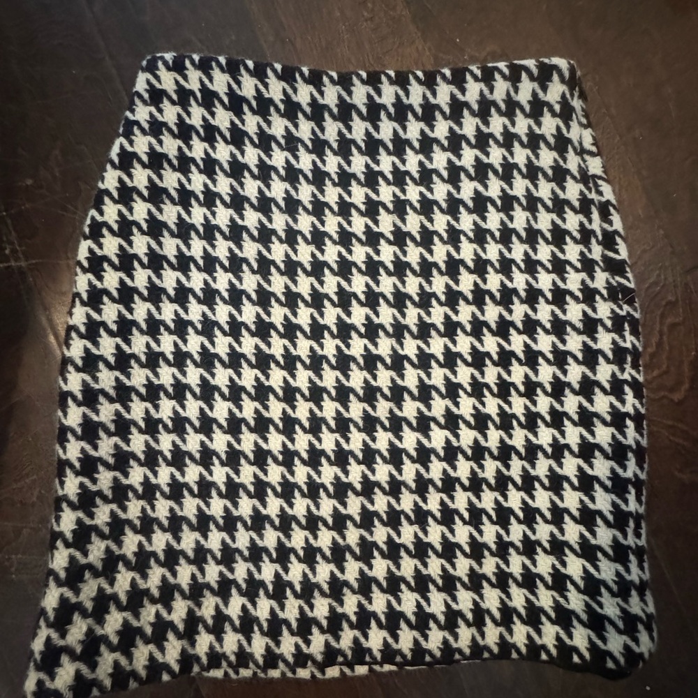 Anne Taylor Loft Houndstooth Skirt 6P